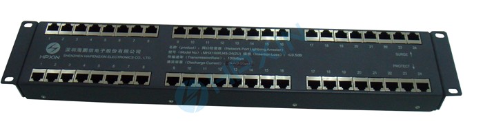 网口防雷器 MHX100RJ45-24(2U)